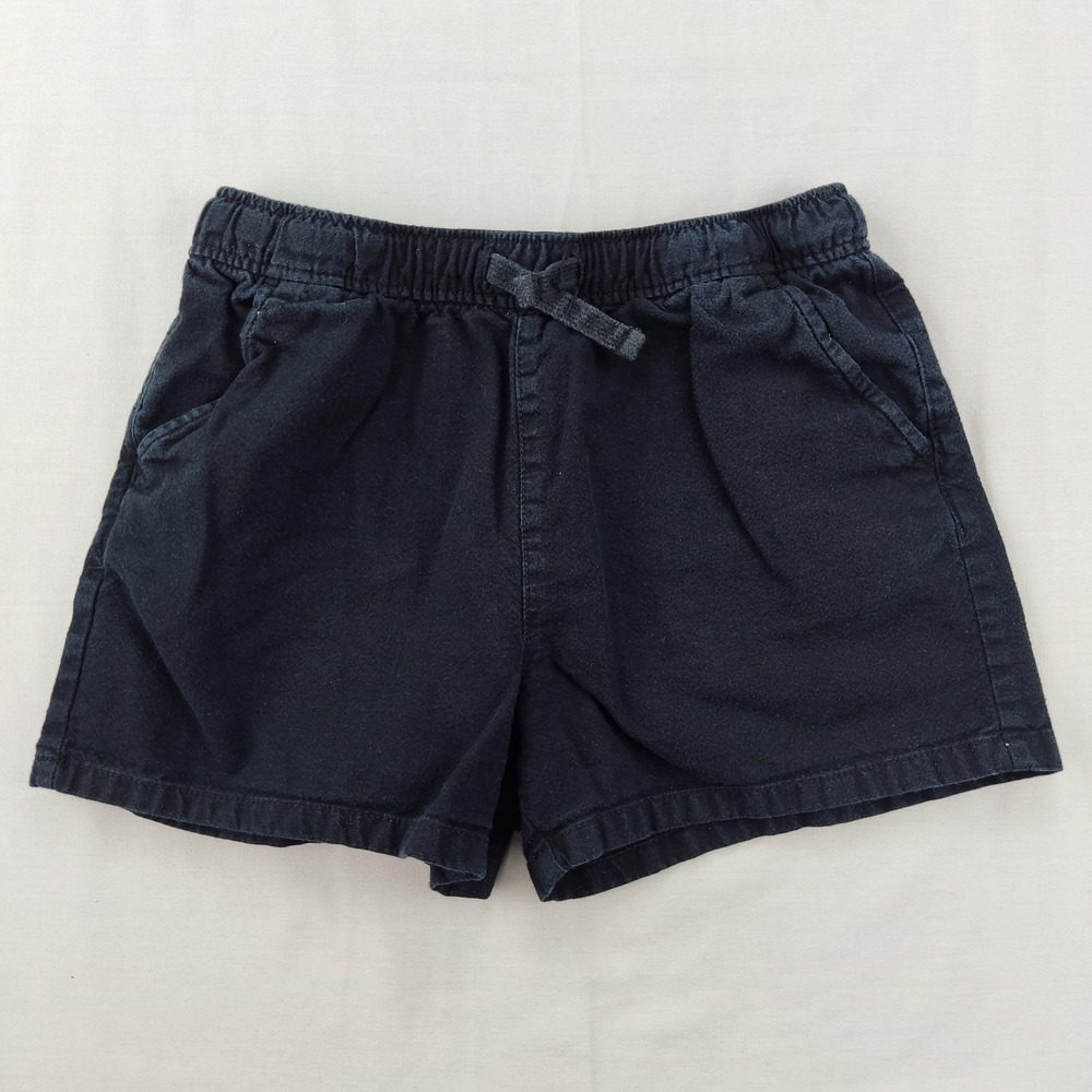 Cat & Jack Shorts Boy L 10/12 Navy Blue Pull-On Elastic Waist 100% Cotton Casual